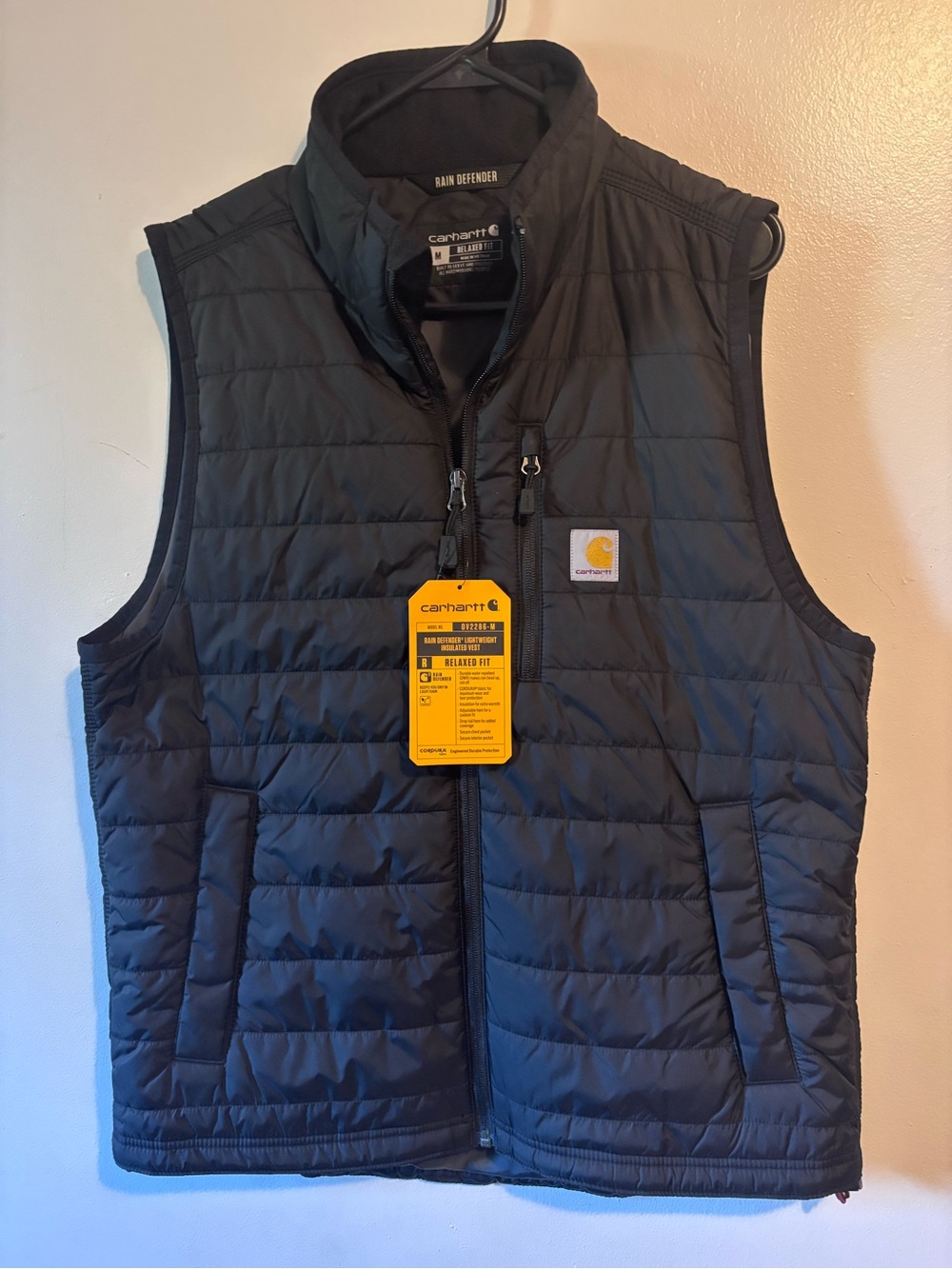 Carhartt Black Quilted Vest
